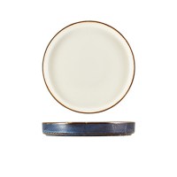 Aqua Blue Terra Porcelain Two Tone Presentation Plate